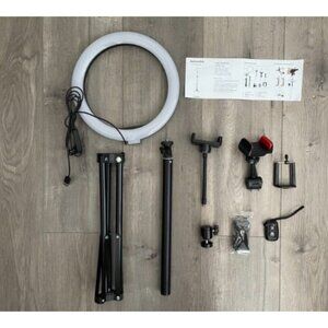 New LED Selfie Ring Light with Stand, Circle Light for Makeup/Live Stream